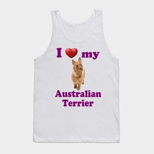 I Love My Australian Terrier Tank Top